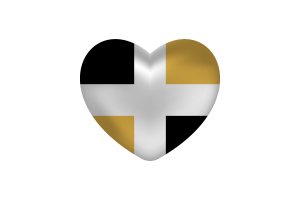 Amour de Lévis Forme de Cœur flag