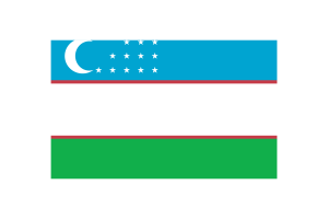 Uzbekistan Flag Triangle Vector Illustration flag