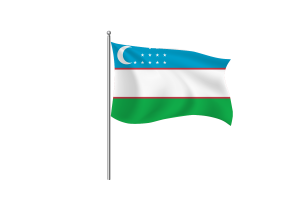 Uzbekistan Flag Clipart flag
