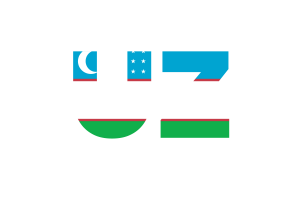 Uzbekistan Country Code flag