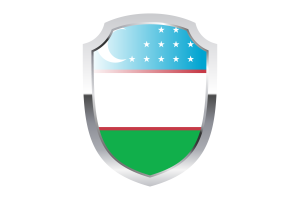 Uzbekistan Shield Logo flag