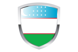 National Flag of Uzbekistan Clipart flag