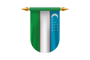 Uzbekistan Flag Emblem Vector Images flag