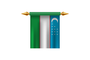 Uzbekistan Emblem flag