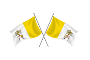 Vatican Waving Friendship Flag flag