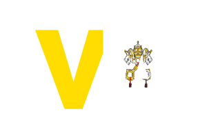 Vatican Country Code flag