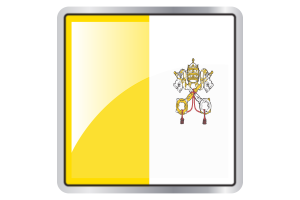 Vatican Flag Square icon flag