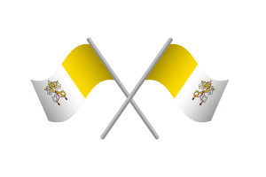 Vatican Flag Emblem Vector Free flag