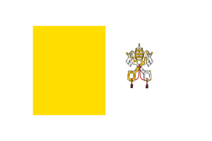Vatican Flag Triangle Vector Illustration flag