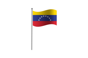 Waving Flag of Venezuela flag