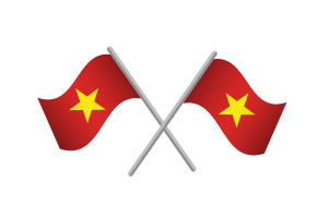 Vietnam Flag Emblem Vector Free flag