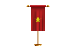 Vietnam Ceremonial Flag Vector Free flag