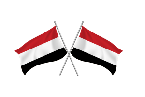 Yemen Waving Friendship Flag flag