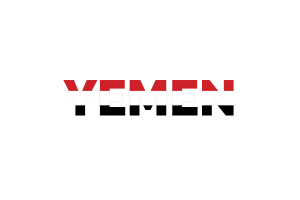 Yemen Text Art flag