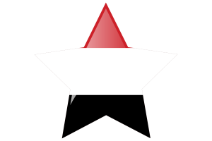 Yemen Flag Star Icon flag