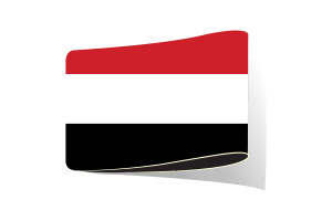 Yemen Flag Illustration Clipart flag