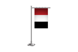 3d Yemen Standing Flag flag