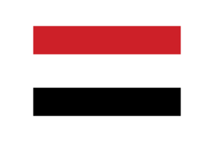 Yemen Flag Triangle Vector Illustration flag