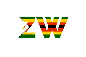 Zimbabwe Country Code flag