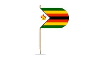 Zimbabwe Flag for Desk, Table flag