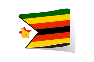Zimbabwe Flag Illustration Clipart flag