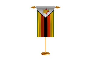 Zimbabwe Ceremonial Flag Vector Free flag