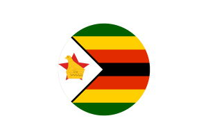 Zimbabwe Flag Circle Vector Free flag