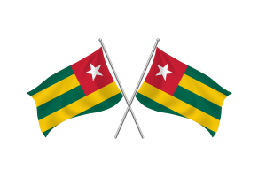 Togo Waving Friendship Flag flag
