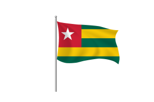 Togo Flag Clipart flag