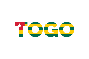Togo Text Art flag