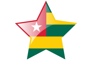 Togo Flag Square icon flag