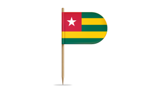 Togo Flag for Desk, Table flag
