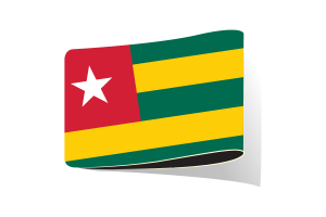 Togo Flag Illustration Clipart flag