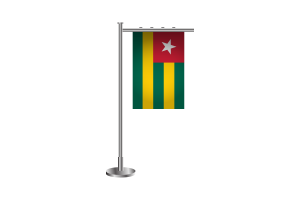 3d Togo Standing Flag flag