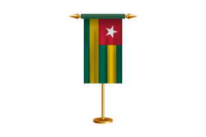 Togo Ceremonial Flag Vector Free flag