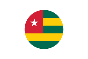 Togo Flag Circle Vector Free flag