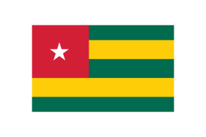 Togo Flag Triangle Vector Illustration flag