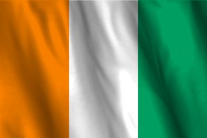 National Flag of Côte d'Ivoire flag