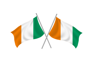 Côte d'Ivoire Waving Friendship Flag flag