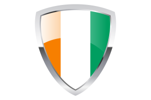 Côte d'Ivoire Shield Flag flag
