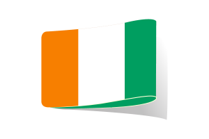 Côte d'Ivoire Flag Illustration Clipart flag