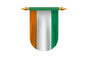 Côte d'Ivoire Flag Emblem Vector Images flag