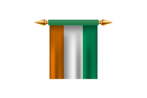 Côte d'Ivoire Emblem flag