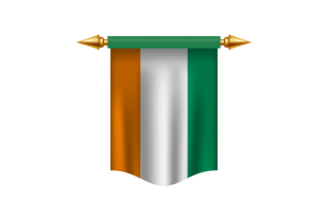 Côte d'Ivoire Flag Royal Banner flag