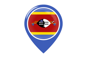 Eswatini Flag Map Pin Icon flag