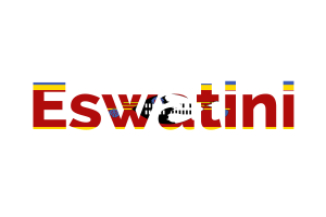 Eswatini Text Art flag