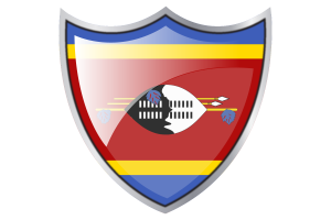 Shield with Flag of Eswatini flag