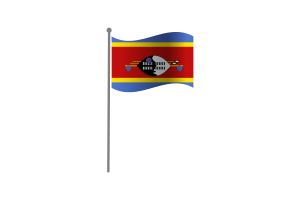Waving Flag of Eswatini flag