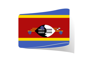 Eswatini Flag Illustration Clipart flag