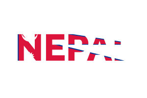 Nepal Text Art flag